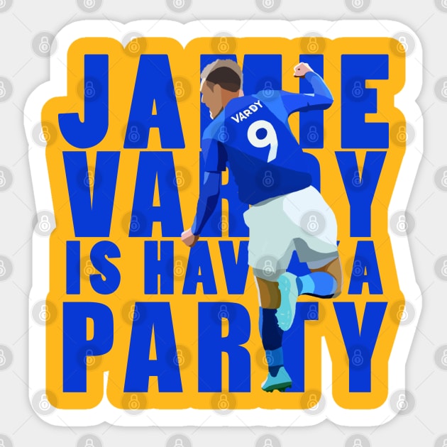 Jamie Vardy Sticker by Webbed Toe Design's
